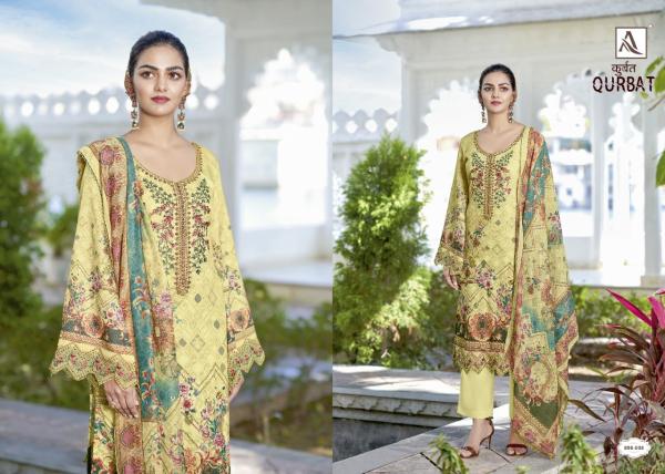 Alok Qurbat Designer Cotton Embroidery Pakistani Printed Dress Materials 